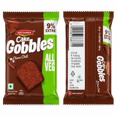 BRITANIYA CAKE GOBBLES CHOCO CHILL - 60g